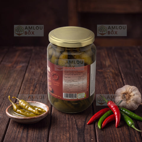El Miziana Peppers (Hot), 370g Jar