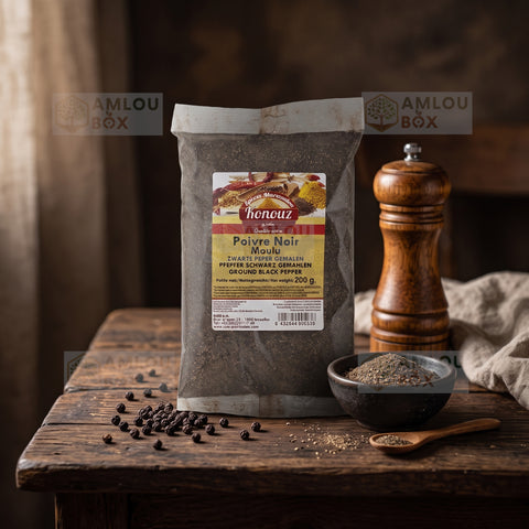 Konouz - Black Pepper (Finely Ground), 200g