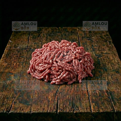 Minced beef from a young bull