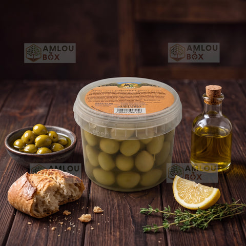 Atlas Delice - Green Olives (Whole with Pit), 600g