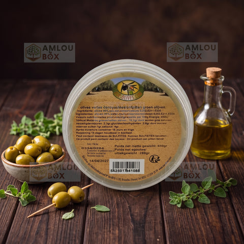 Atlas Delice - Green Olives (Pitted), 650g