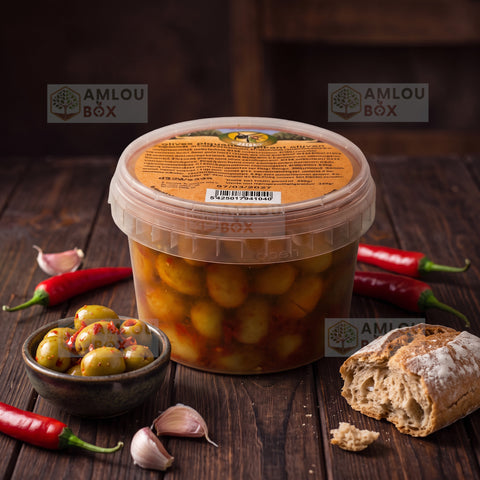 Atlas Delice - Green Olives (Spicy-Hot), 620g
