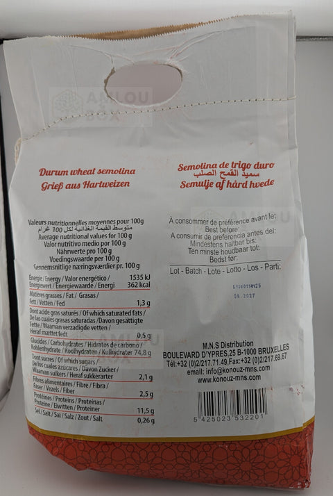 Konouz - Hartweizengrieß Medium, 5kg
