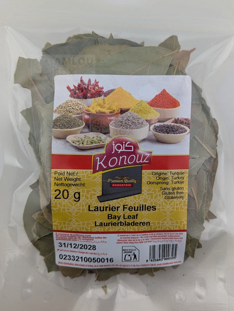 Konouz - Ganze Lorbeerblätter (Gedrocknet), 20g
