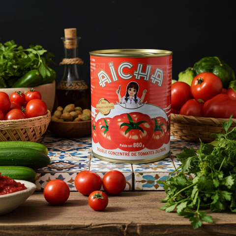 Aicha - Concentrated Tomato Paste (Double Concentrate), 880g