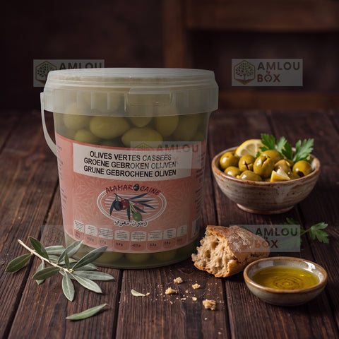 Atlas Delice - Green Olives (Whole - Family Jar), 940g