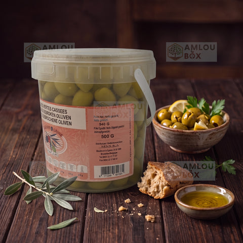 Atlas Delice - Green Olives (Whole - Family Jar), 940g